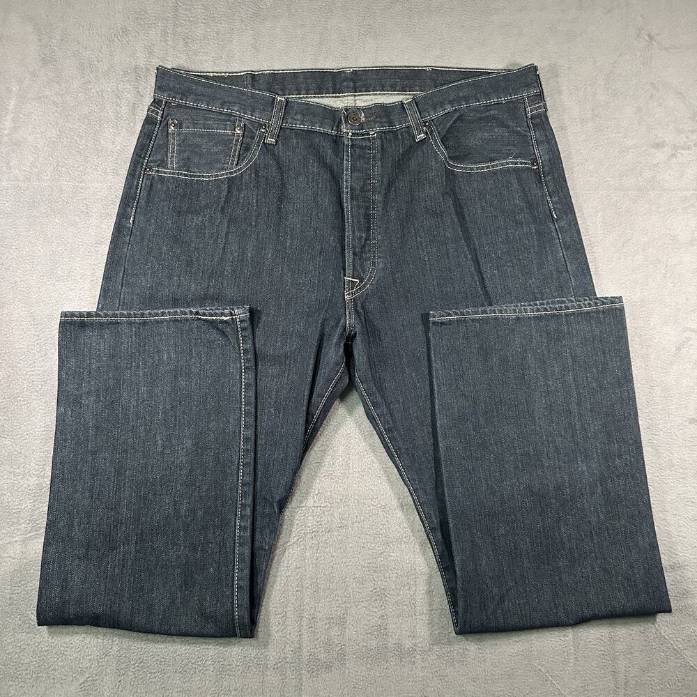 Levi’s 501 Jeans Dark Wash Men’s W38 L30 Straight Button Fly Denim